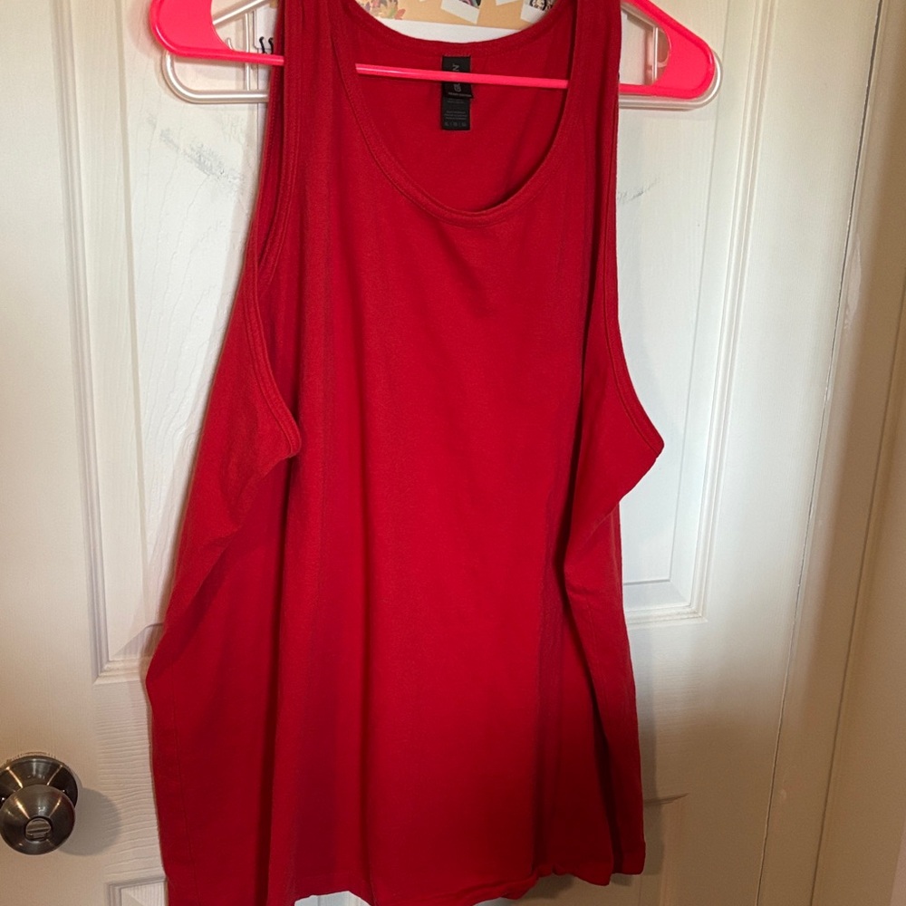 Gildan Women's Red Tank Top